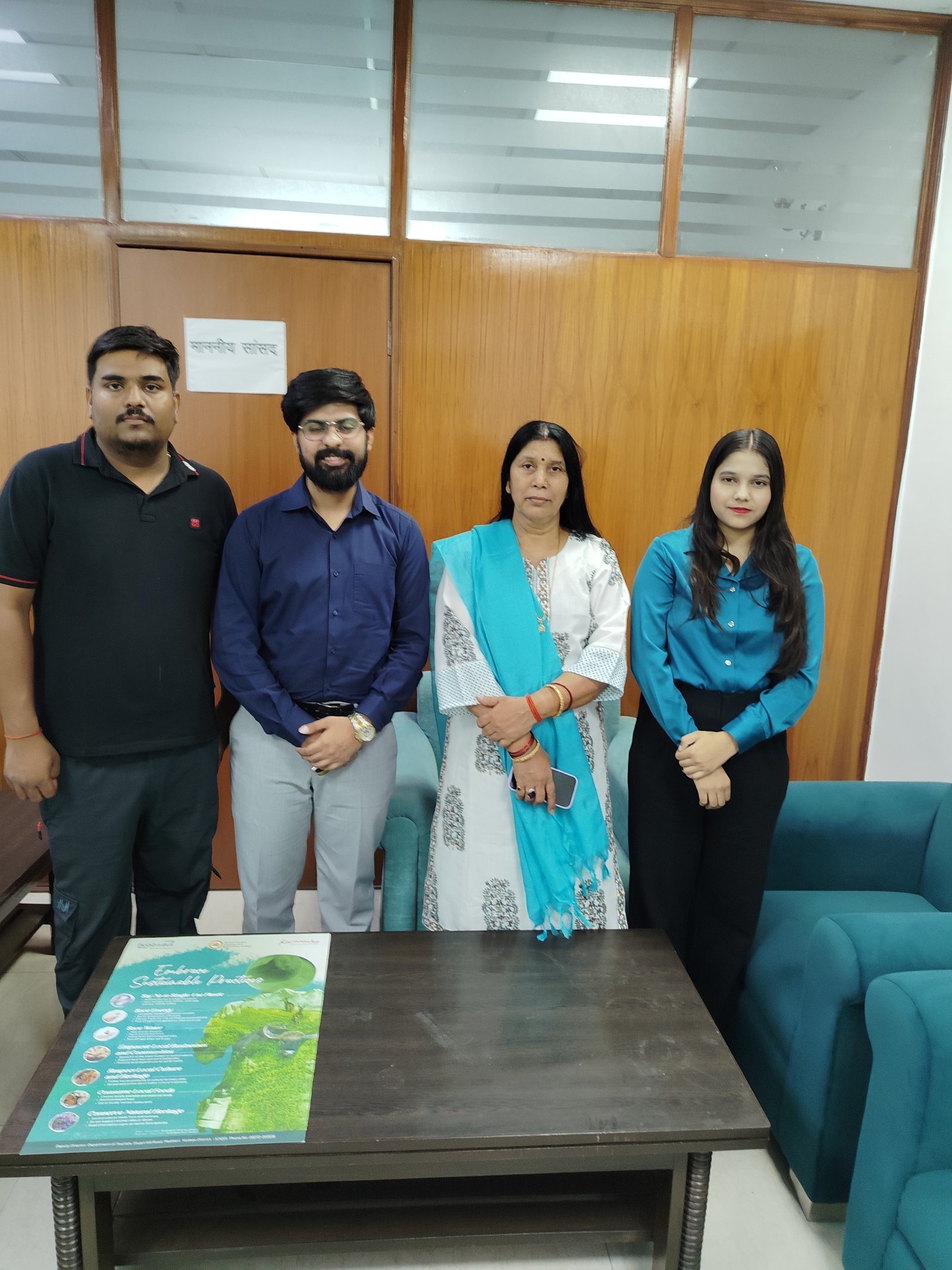 A meaningful conversation today with Krishna Devi ji, Member of Parliament from Banda (Uttar Pradesh), around accelerating development in the region.